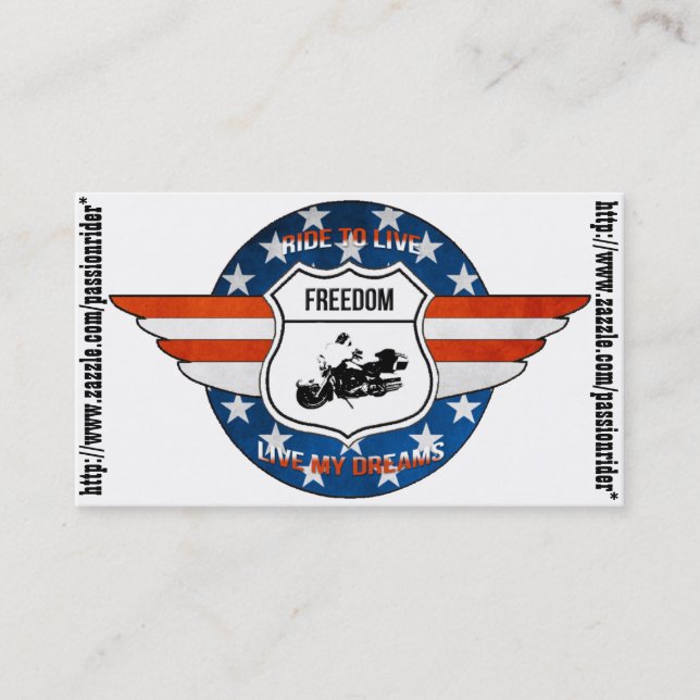 Cartes de visite PassionRider (Devant)
