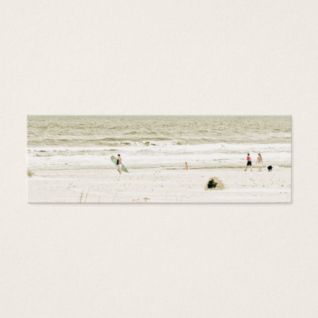 Cartes De Visite Pastel Beach Scene (Devant)