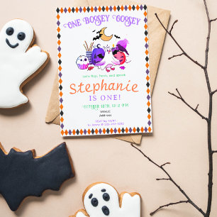 Cartes De Visite Pastel Halloween Goose Toddler N'importe quel âge 