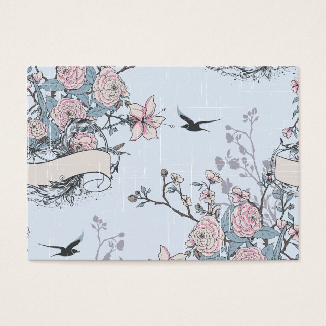 Cartes De Visite pastel shabby chic (Devant)