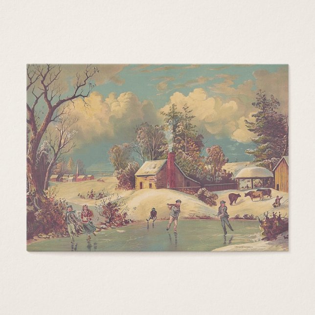 Cartes De Visite Patinage de pays TEE (Devant)