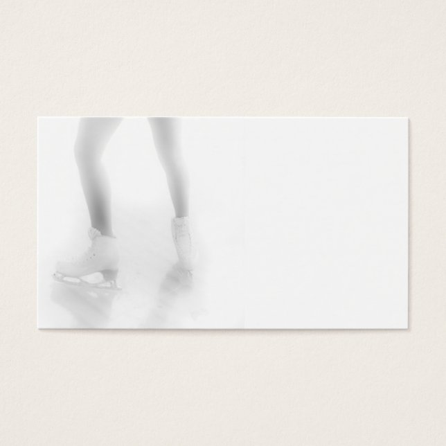 Cartes De Visite Patinage sur glace (Devant)