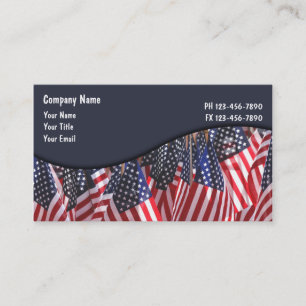 Cartes de visite patriotiques