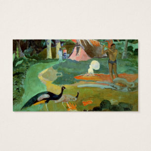 Cartes De Visite Paul Gauguin Matamoe ou, paysage avec des paons