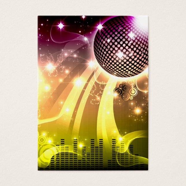 Cartes De Visite paysage urbain disco (Devant)