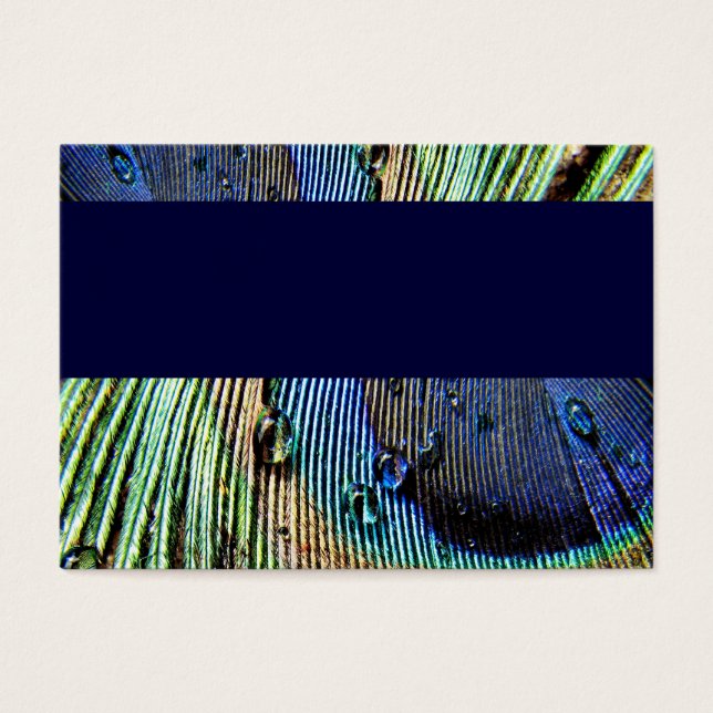 Cartes De Visite Peacock bleu (Devant)