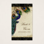 Cartes De Visite Peacock & Feathers Mariage formel Favor Cadeaux Ta<br><div class="desc">SÉLECTION DU PAPIER : Ceci est montré sur "papier de base", un autre grand choix serait "glace métallique" qui est une surface brillante blanche et percée. Il serait également magnifique sur le lin "Champagne Metallic", feutre ou l'un des autres choix. PALETTE DE COULEUR : Noir, tan, crème bleu royal, vert...</div>