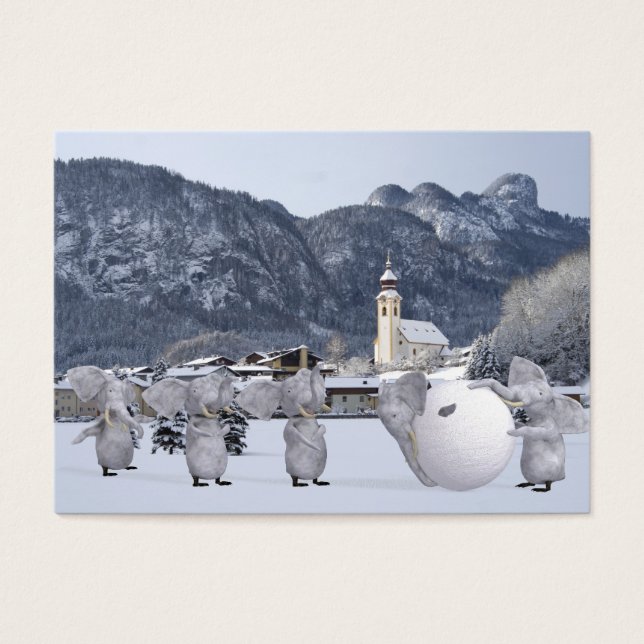 Cartes De Visite Pengphants doux (Devant)