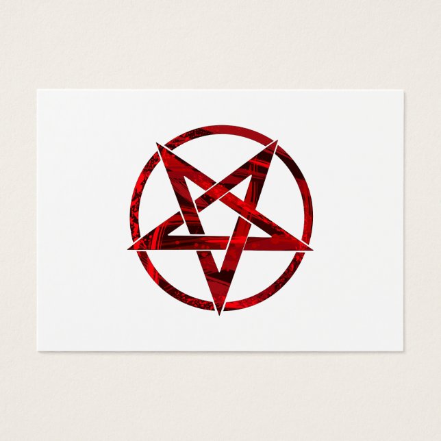Cartes De Visite Pentagram Red Devil (Devant)