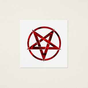 Cartes De Visite Pentagram Red Devil