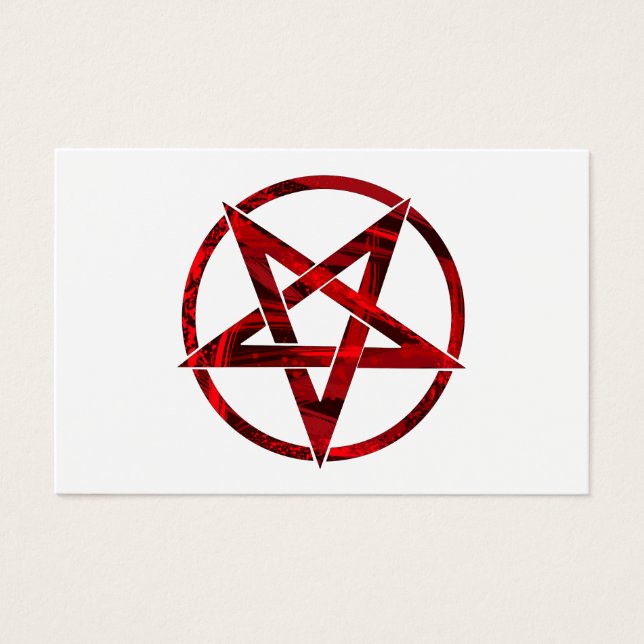 Cartes De Visite Pentagram Red Devil (Devant)