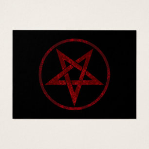 Cartes De Visite Pentagram Red Devil