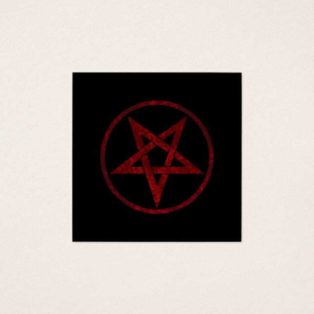 Cartes De Visite Pentagram Red Devil (Devant)