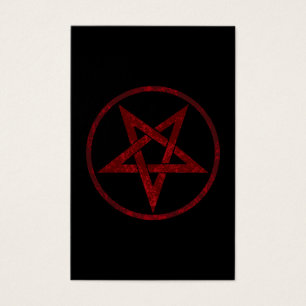 Cartes De Visite Pentagram Red Devil