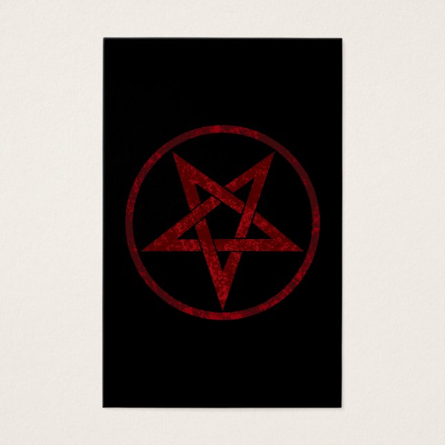 Cartes De Visite Pentagram Red Devil (Devant)