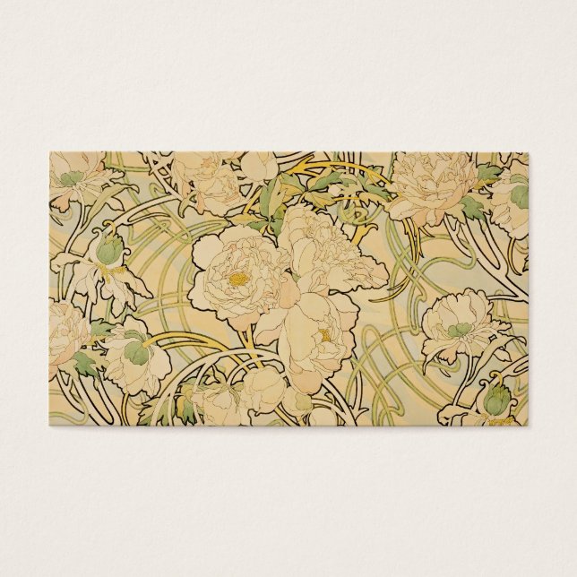 Cartes De Visite Peonies c1897 (Devant)