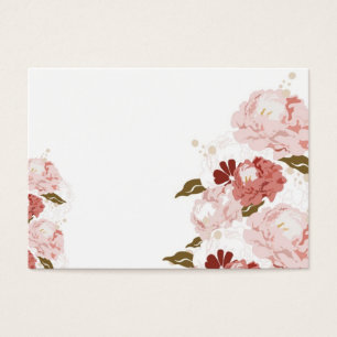 Cartes De Visite Peonies profile card