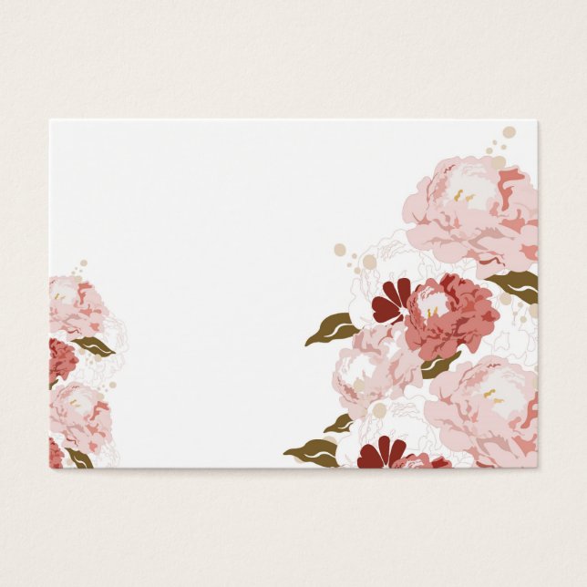 Cartes De Visite Peonies profile card (Devant)