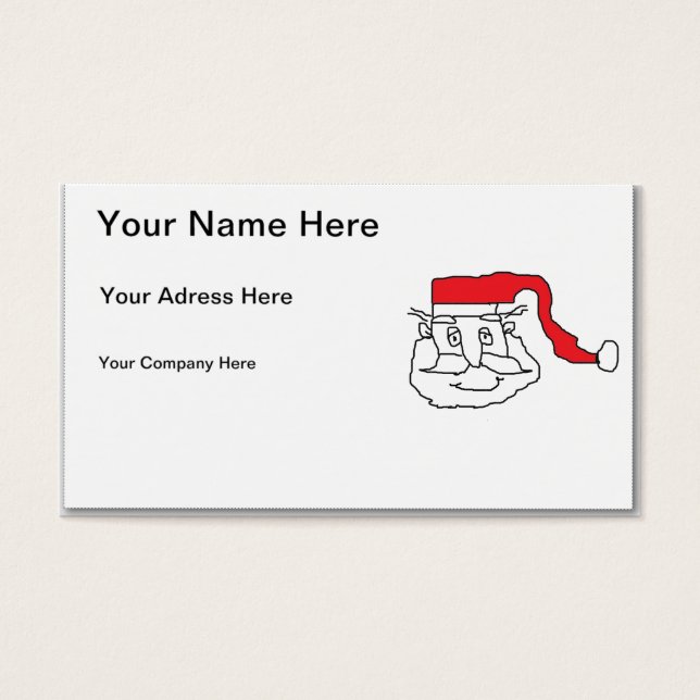Cartes De Visite Père Noël (Devant)