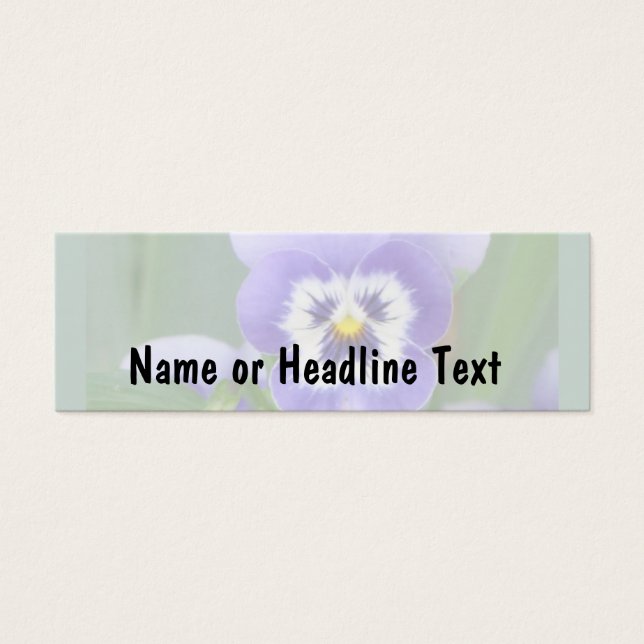 Cartes De Visite personnalisable msPansy skinny card modèle (Devant)