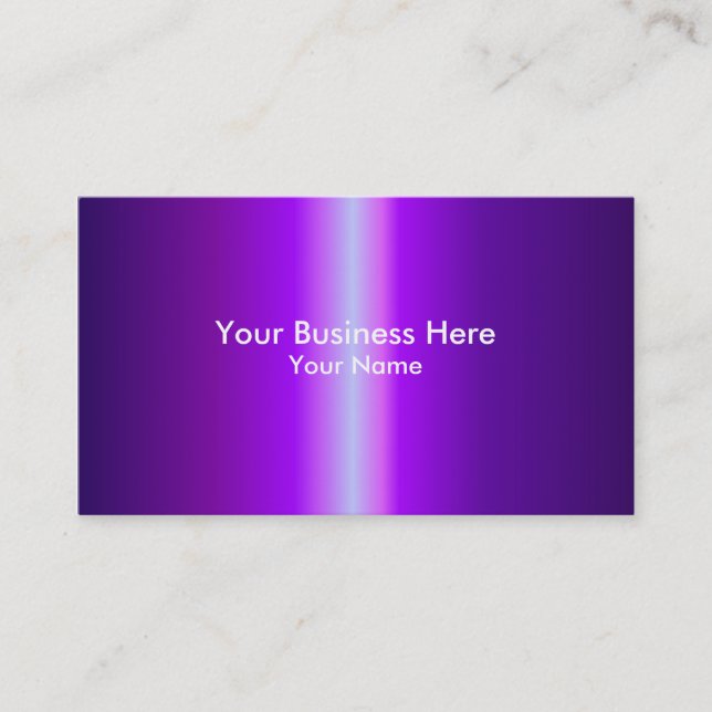 Cartes de visite personnalisables de fondu violet (Devant)