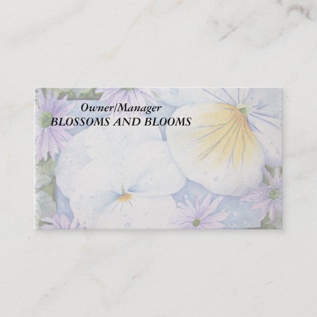 CARTES DE VISITE PERSONNALISABLES DE PENSÉES (Devant)