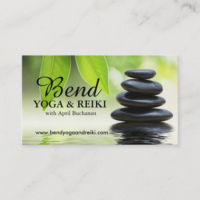 Cartes de visite personnalisables de Reiki (Devant)