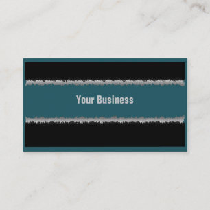 Cartes de visite personnalisables noir turquoise f