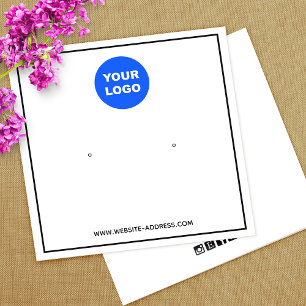 Cartes De Visite Personnalisé Ajouter Logo Écran de bijoux à oreill
