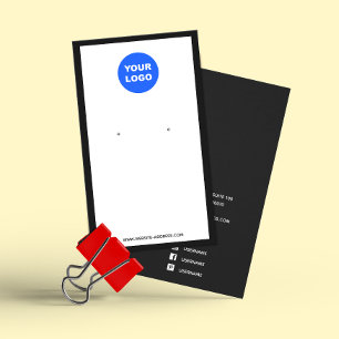 Cartes De Visite Personnalisé Ajouter Logo Écran de bijoux à oreill