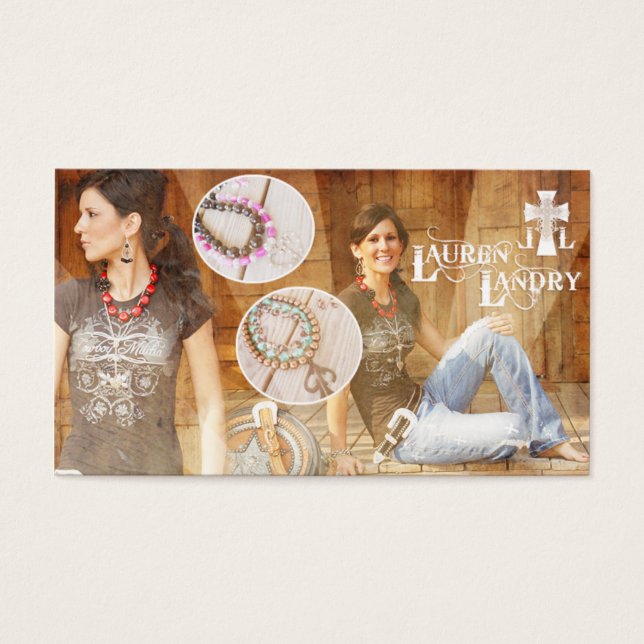Cartes De Visite Personnalisé pour Lauren (Devant)