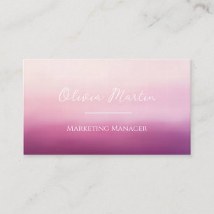 Cartes de visite personnalisées aquarelle rose mod
