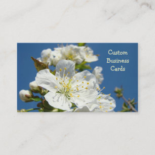 Cartes de visite personnalisées Cerisiers en fleur
