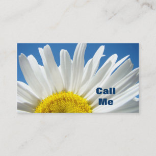 Cartes de visite personnalisées Fleurs de margueri