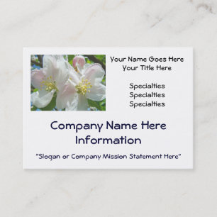 Cartes de visite personnalisées Fleurs de pommier
