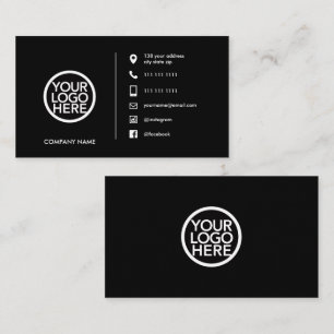 Cartes de visite personnalisées minimalistes éléga