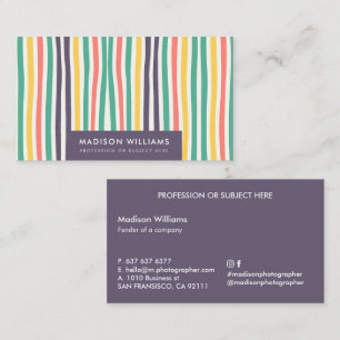 Cartes de visite personnalisées minimalistes éléga