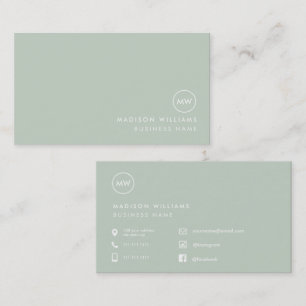 Cartes de visite personnalisées minimalistes éléga