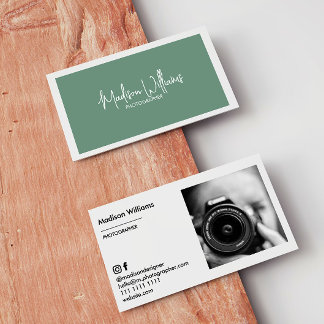 Cartes de visite personnalisées minimalistes éléga