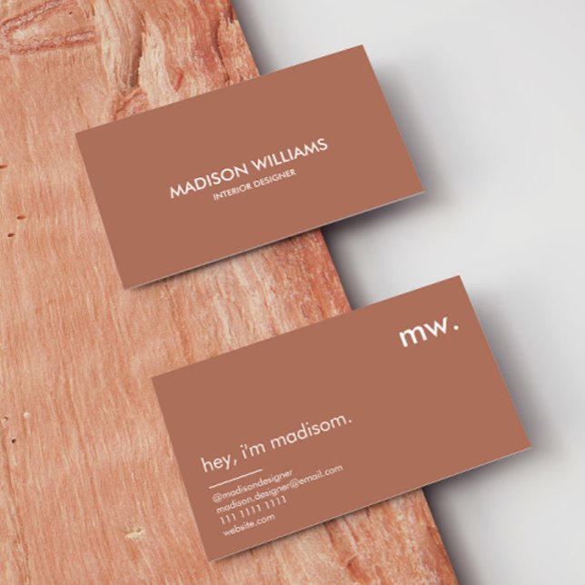 Cartes de visite personnalisées minimalistes éléga (Créateur téléchargé)