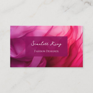 Cartes de visite personnalisées modernes rose aqua