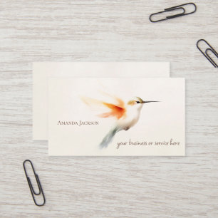 Cartes de visite personnalisées pour Colibri