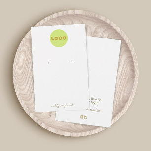 Cartes De Visite Personnaliser Ajouter votre écran d'oreille de log