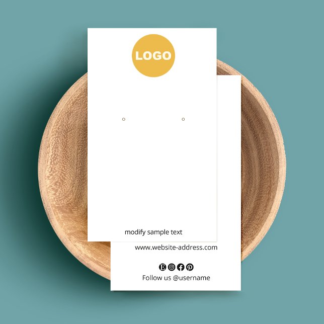 Cartes De Visite Personnaliser Avec Votre Boucles D'Oreille De Crèm (Créateur téléchargé)