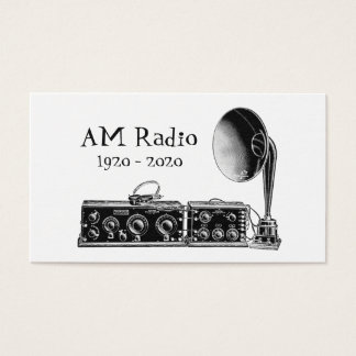 Cartes De Visite Personnaliser récepteur radio AM Vintage