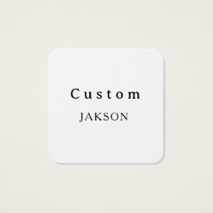 Cartes De Visite personnaliser un carré simple, 2,5" x 2,5"