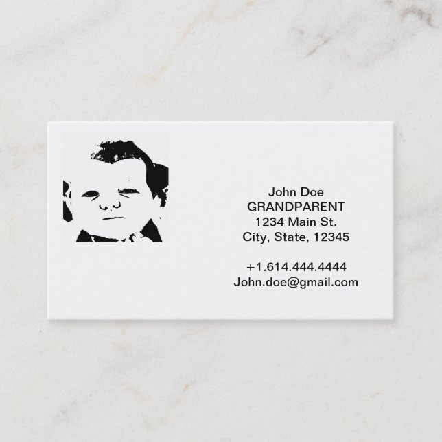 Cartes de visite personnalisés (Devant)