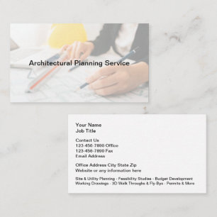 Cartes de visite personnalisés de la planification