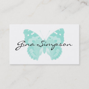 Cartes de visite personnalisés de l'Aqua Butterfl
