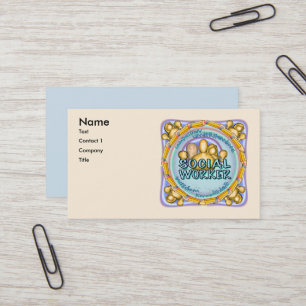 Cartes de visite personnalisés de Social Worker